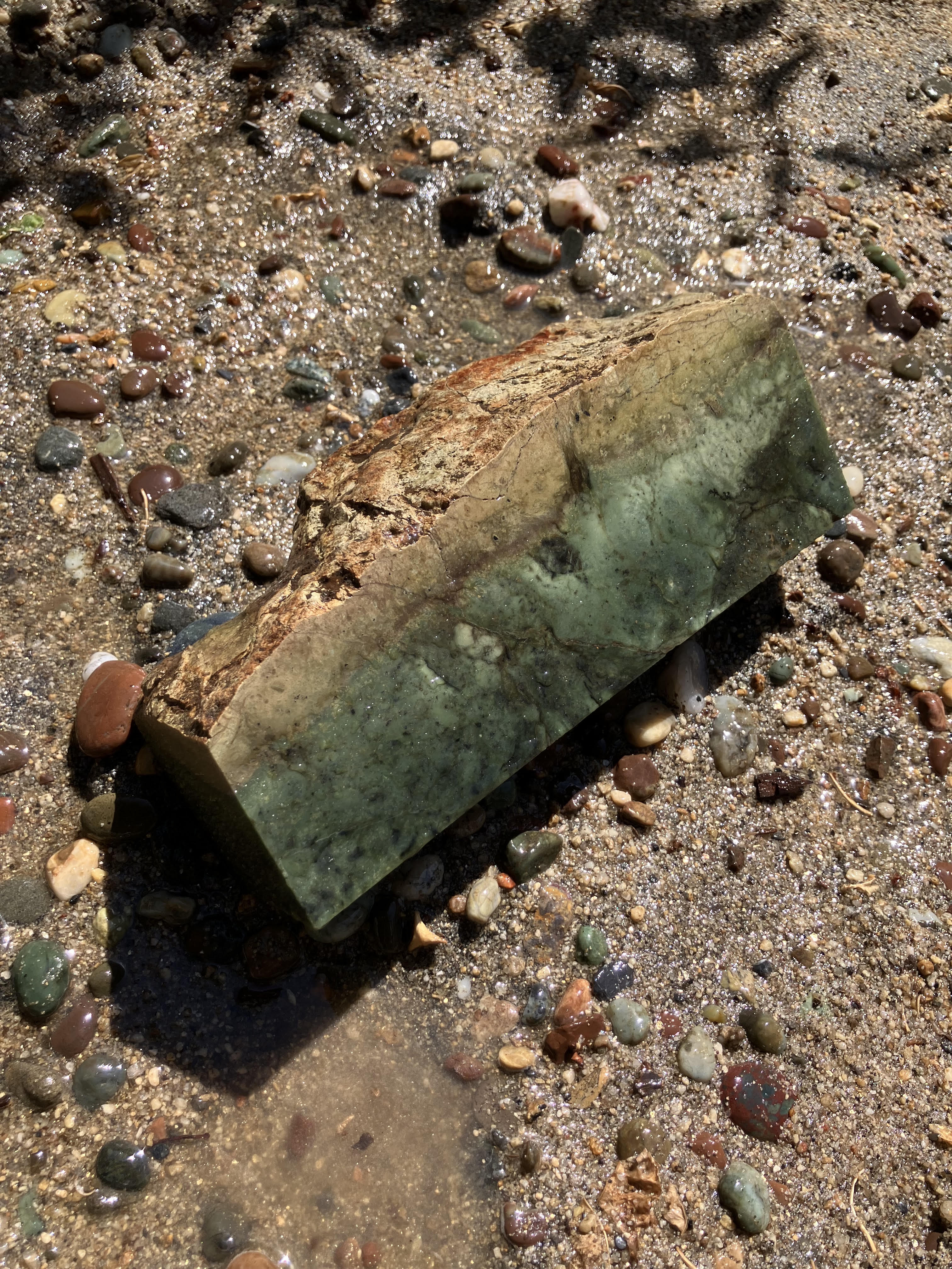 Green jade specimen